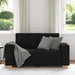 2-zitsbank Zwart 160x78x84 cm Stof