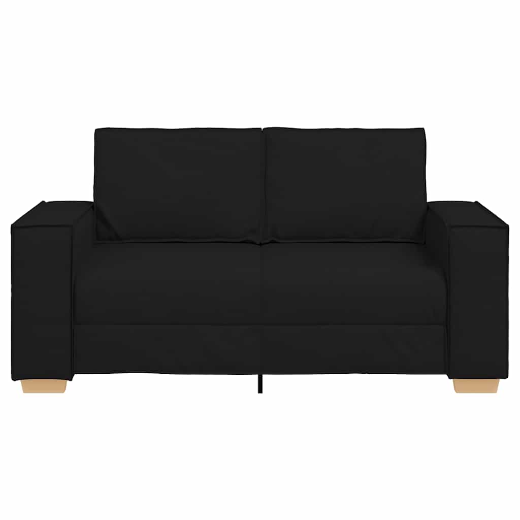 2-zitsbank Zwart 160x78x84 cm Stof