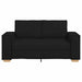 2-zitsbank Zwart 160x78x84 cm Stof