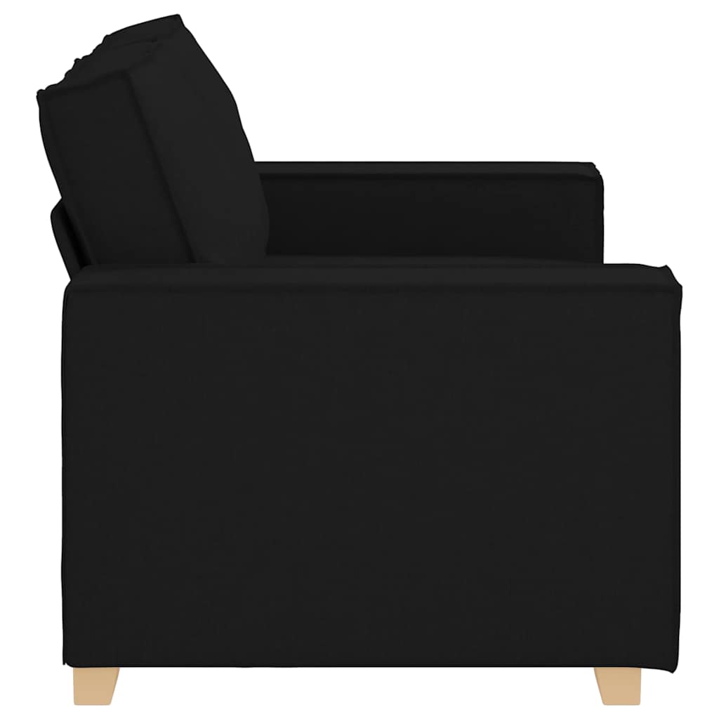 2-zitsbank Zwart 160x78x84 cm Stof