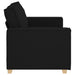 2-zitsbank Zwart 160x78x84 cm Stof