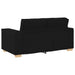2-zitsbank Zwart 160x78x84 cm Stof