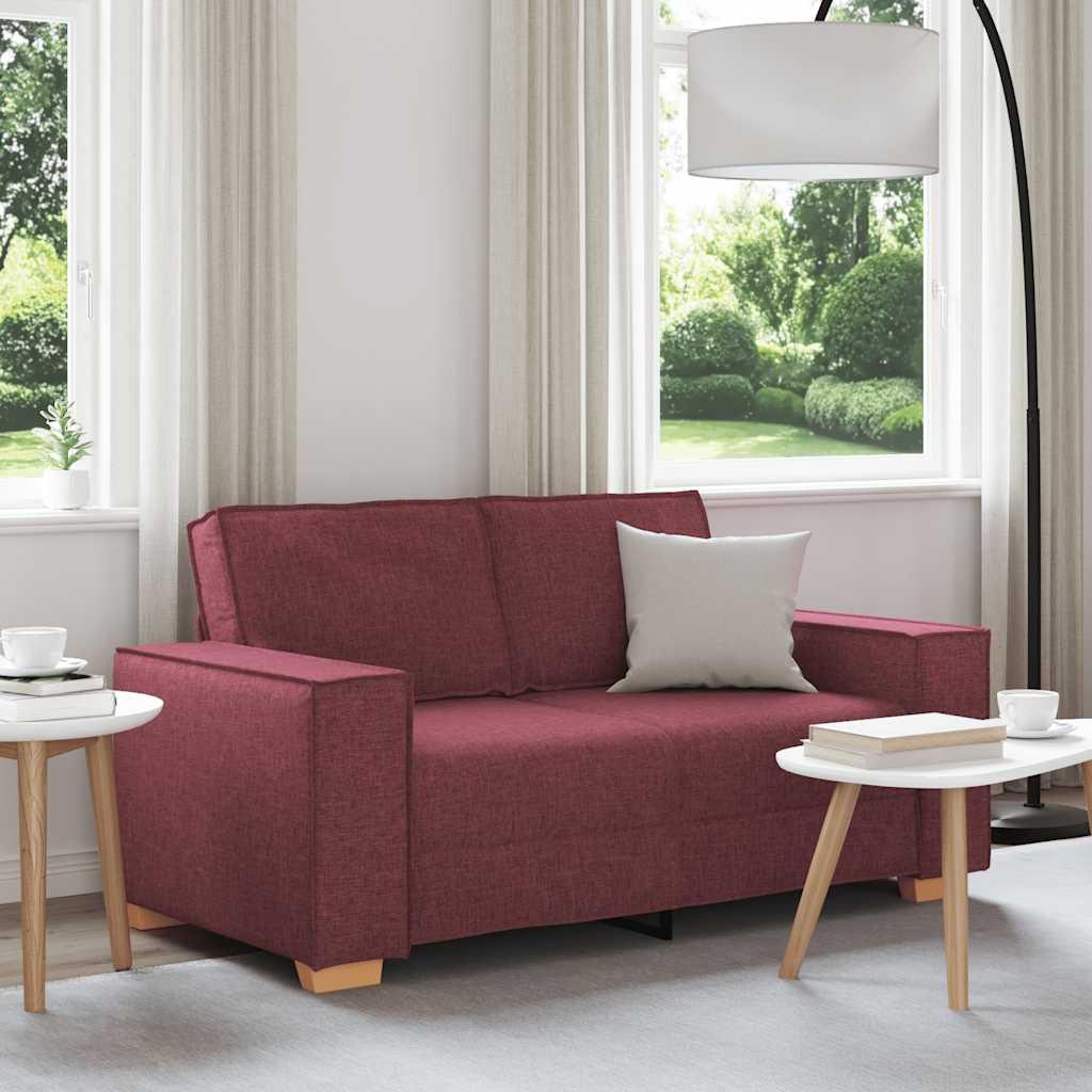 2-zitsbank Wijnrood 120 cm Stof
