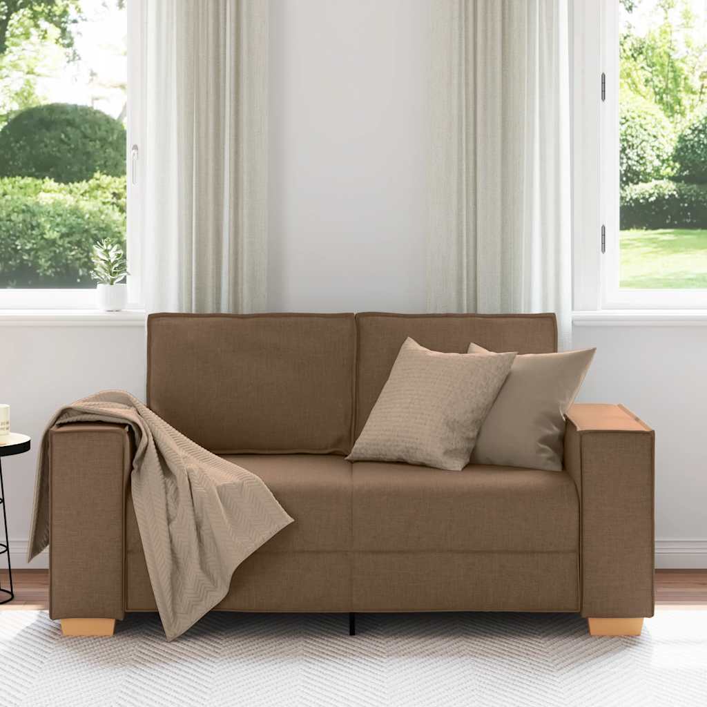 2-zitsbank Bruin 160x78x84 cm Stof