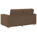 2-zitsbank Bruin 160x78x84 cm Stof