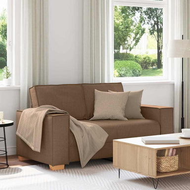 2-zitsbank Bruin 160x78x84 cm Stof