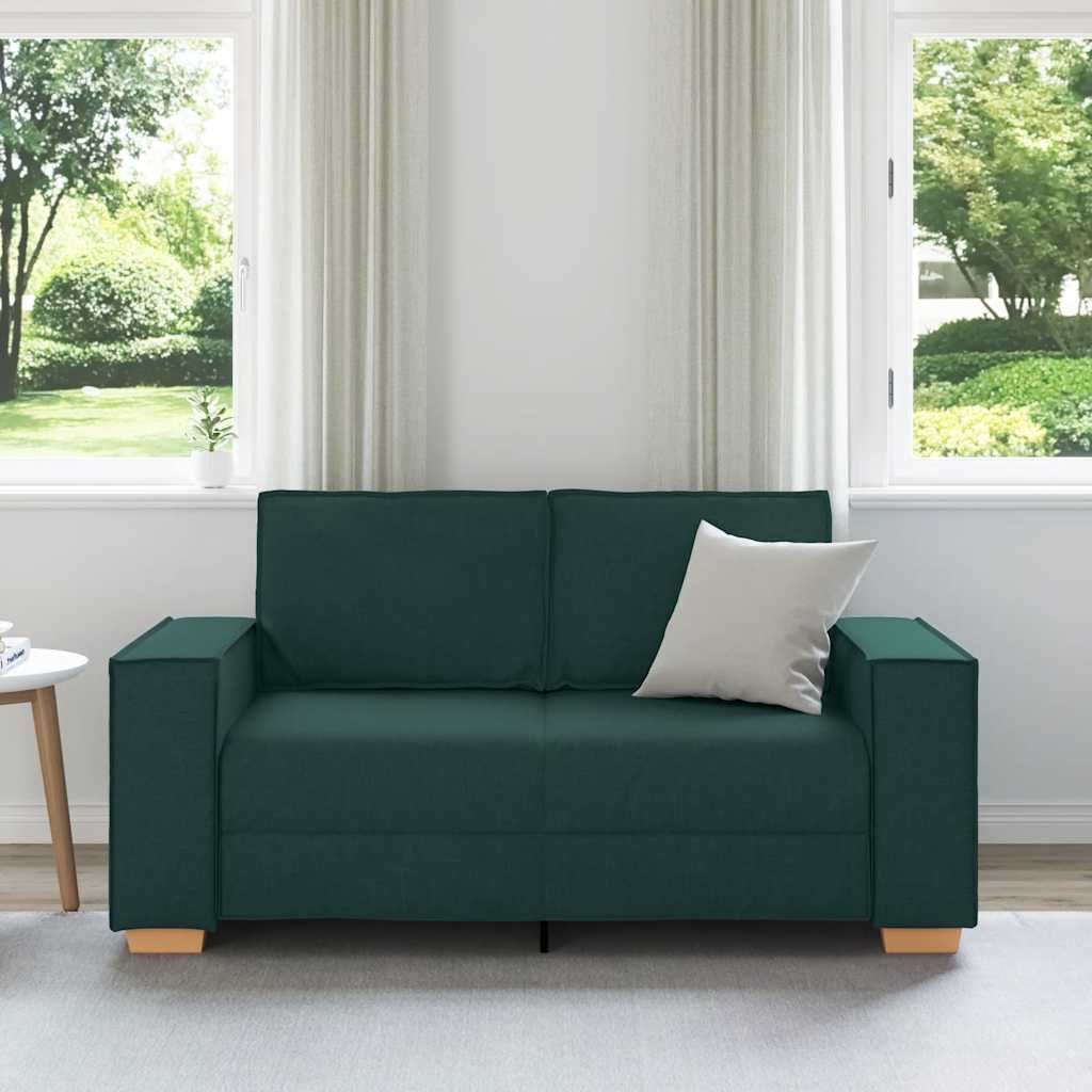 2-zitsbank Donkergroen 120 cm Stof