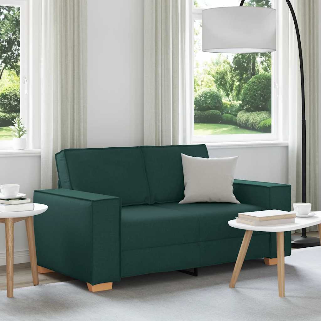 2-zitsbank Donkergroen 120 cm Stof