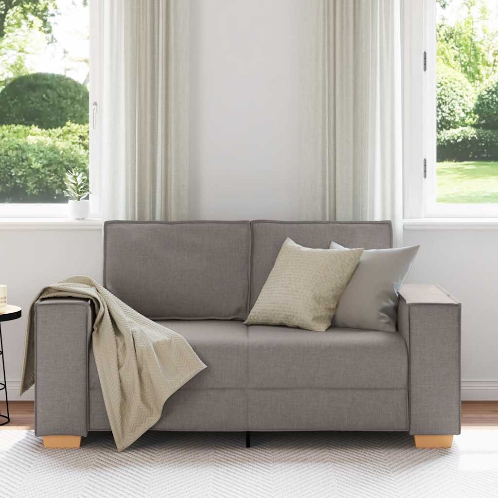 2-zitsbank Taupe 160x78x84 cm Stof