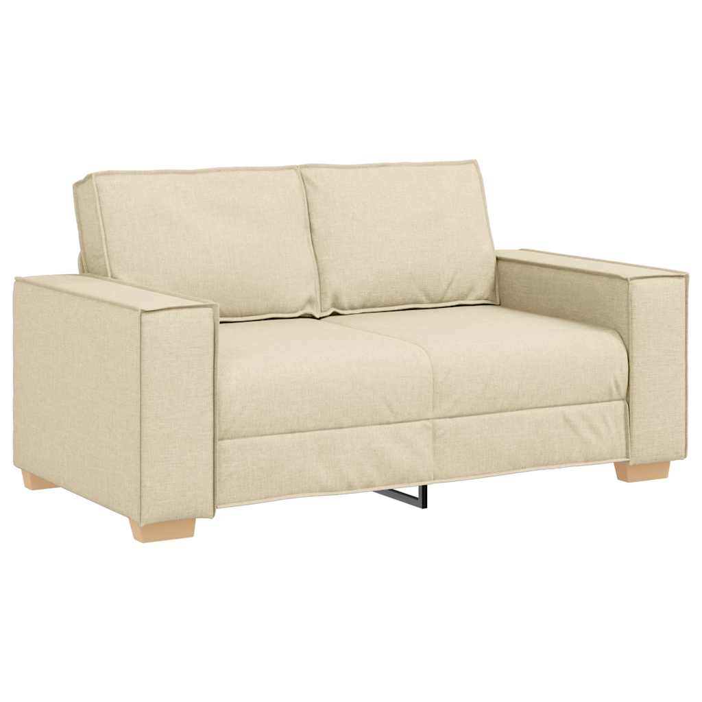 2-zitsbank Crème 120 cm Stof