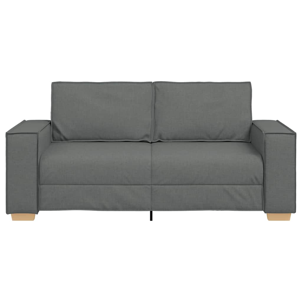 2-zitsbank Donkergrijs 180x78x84 cm Stof