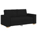 2-zitsbank Zwart 140 cm Stof