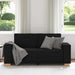 2-zitsbank Zwart 140 cm Stof