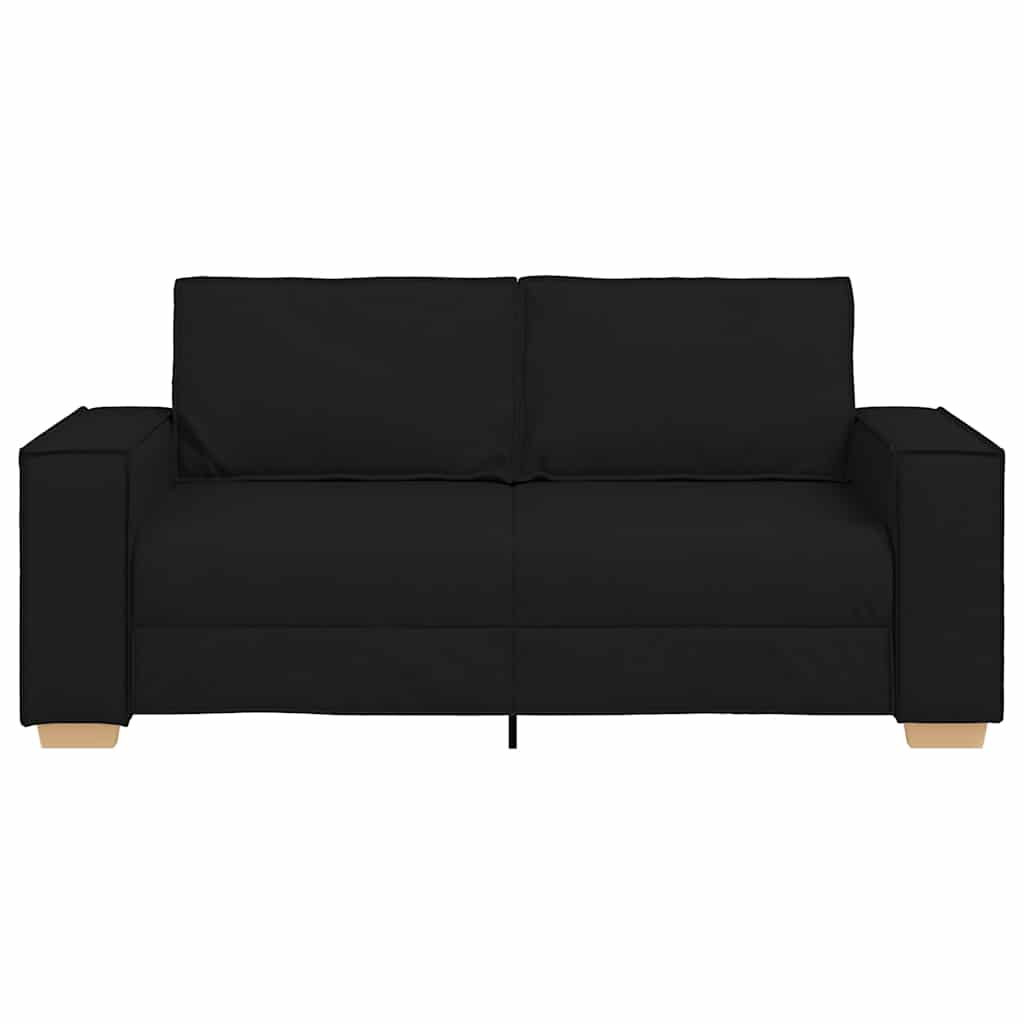 2-zitsbank Zwart 140 cm Stof