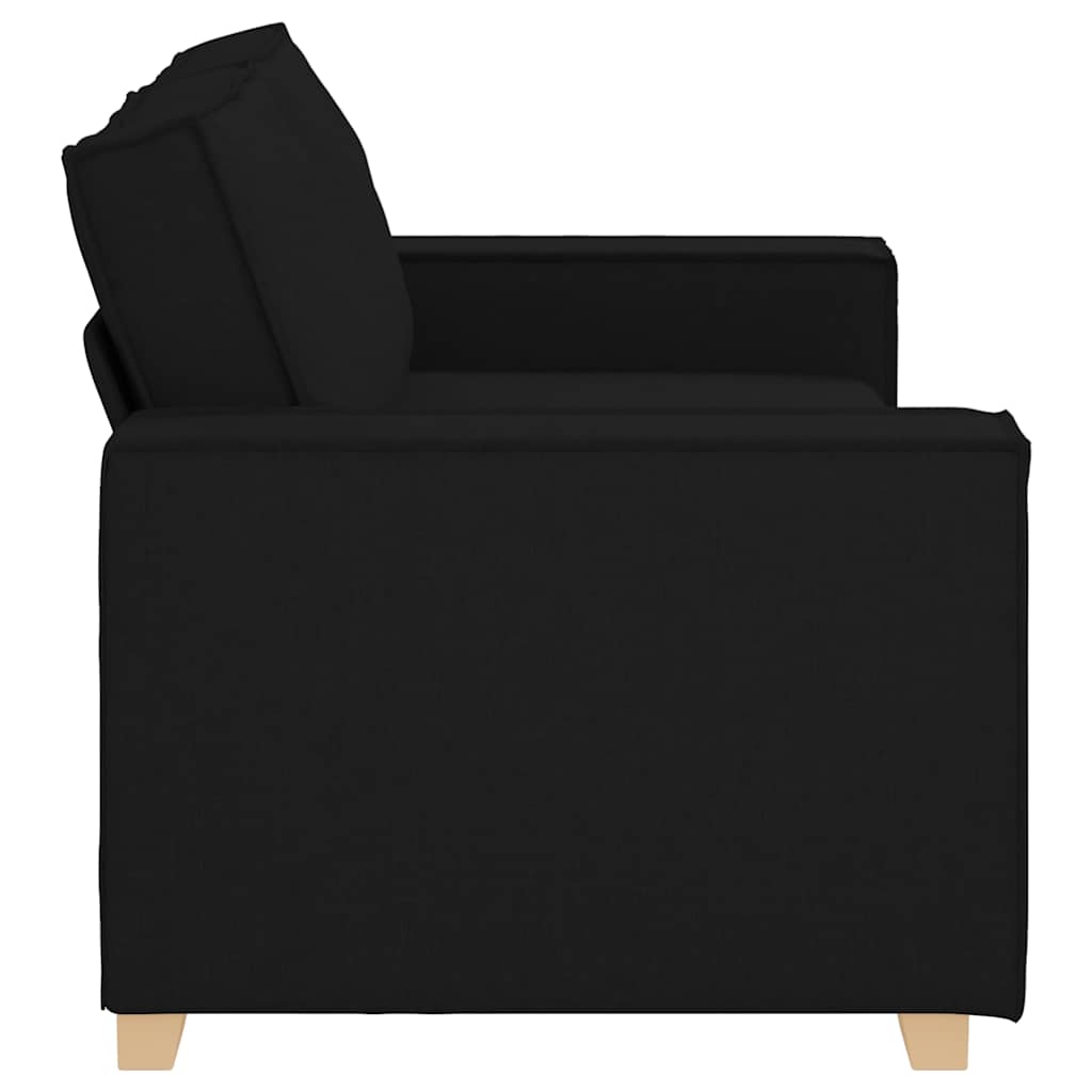 2-zitsbank Zwart 140 cm Stof