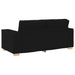2-zitsbank Zwart 140 cm Stof