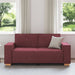 2-zitsbank Wijnrood 180x78x84 cm Stof