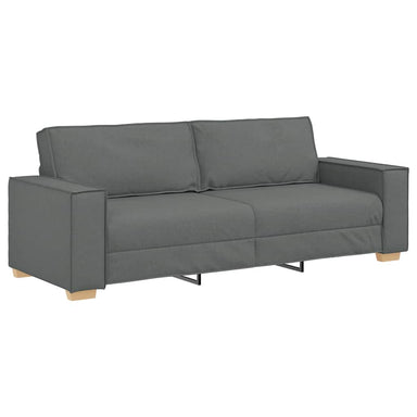 3-zitsbank Donkergrijs 220x78x84 cm Stof