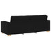 3-zitsbank Zwart 180 cm Stof