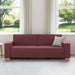 3-Zits Sofa Wijnrood 220 cm Stof