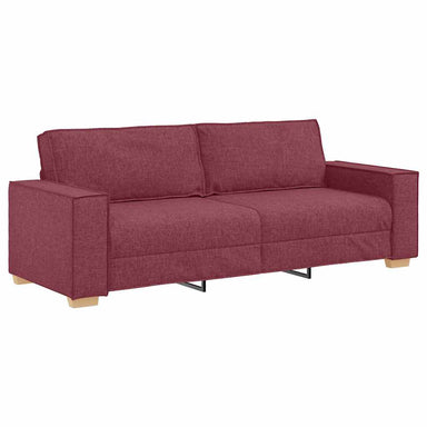 3-Zits Sofa Wijnrood 220 cm Stof
