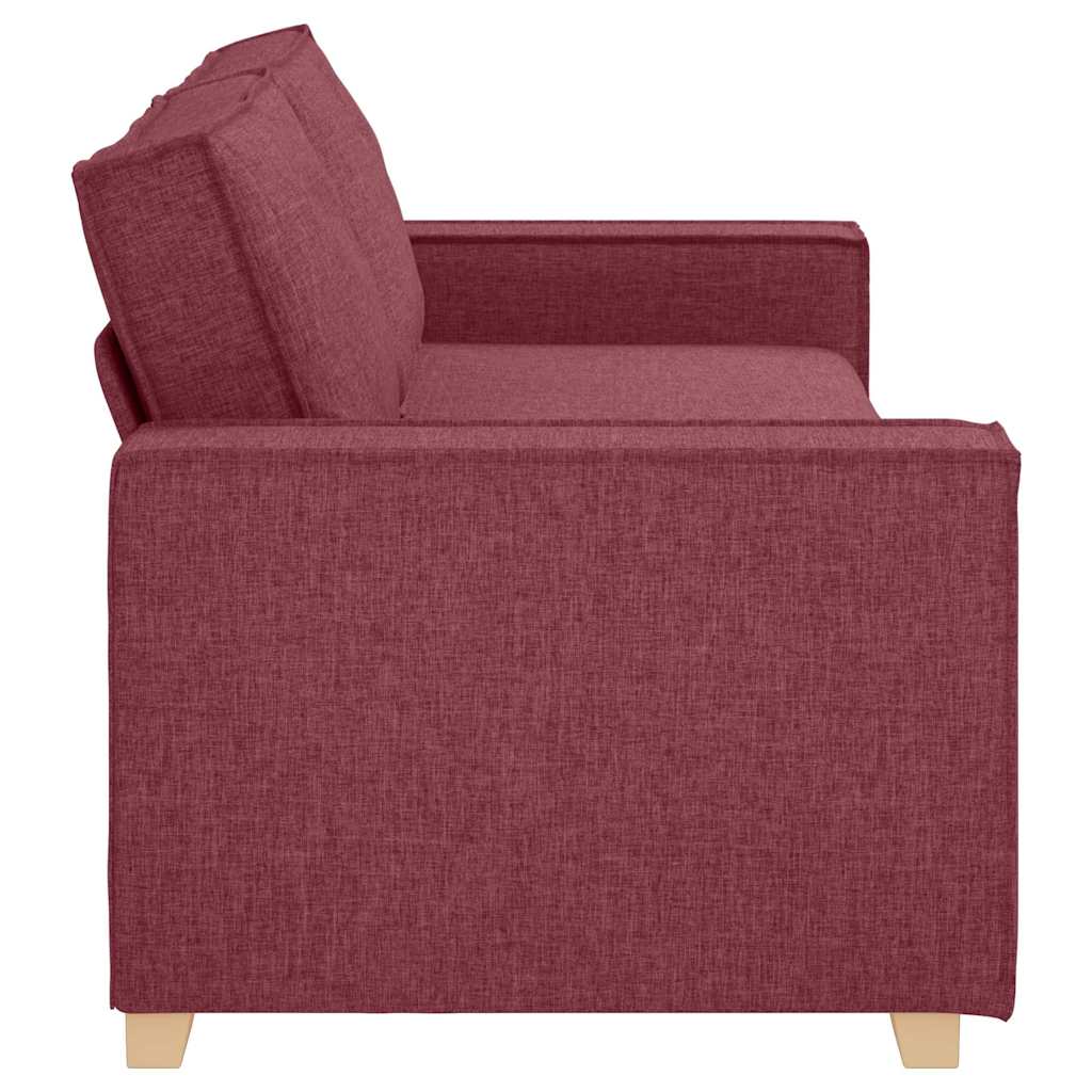 3-Zits Sofa Wijnrood 220 cm Stof