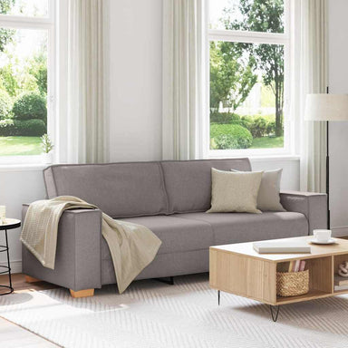 3-Zits Bank Taupe 220 cm Stof