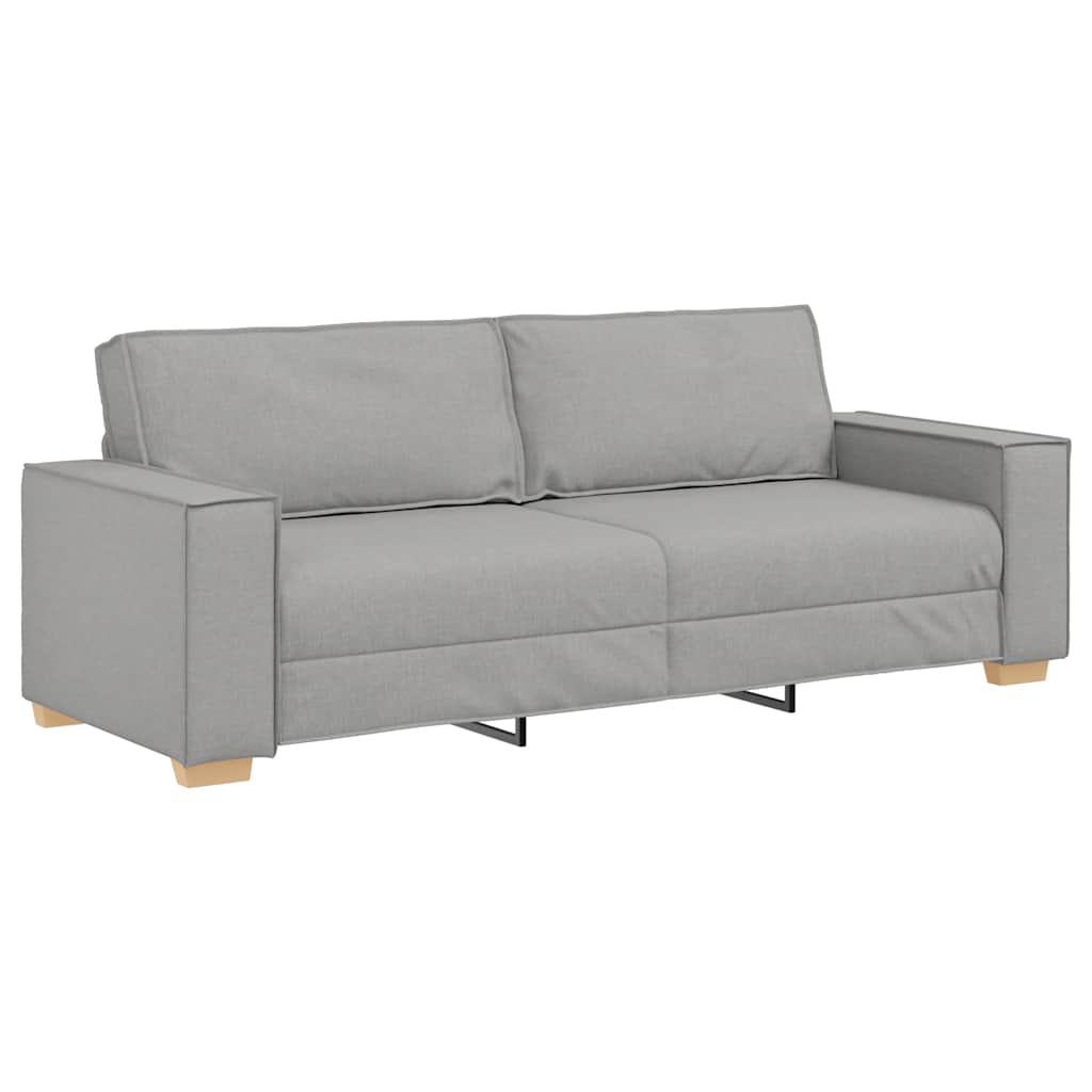 3-zitsbank Wolk Grijs 220x78x84 cm Stof