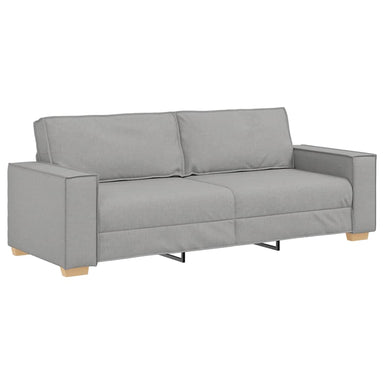 3-zitsbank Wolk Grijs 220x78x84 cm Stof