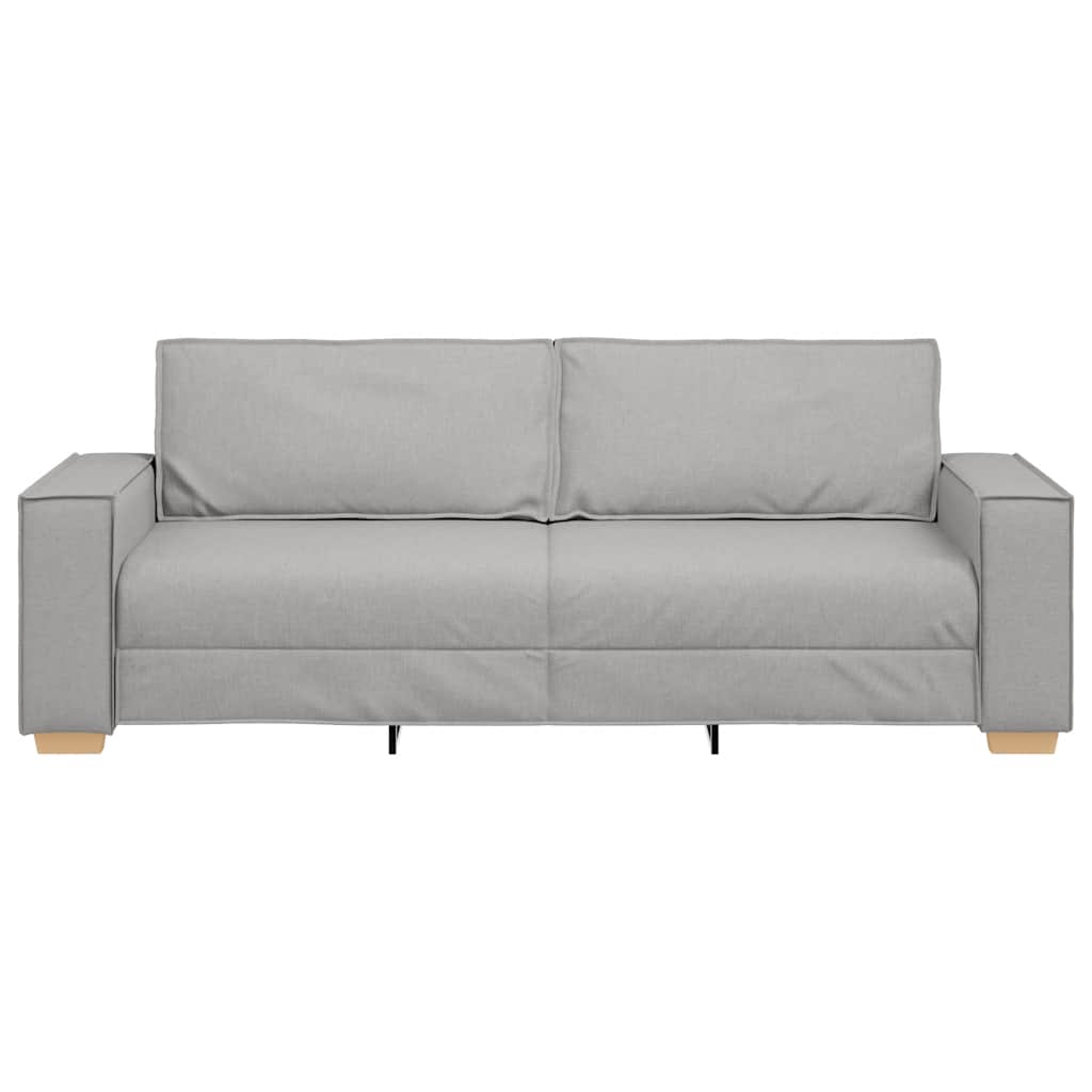 3-zitsbank Wolk Grijs 220x78x84 cm Stof