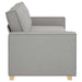 3-zitsbank Wolk Grijs 220x78x84 cm Stof
