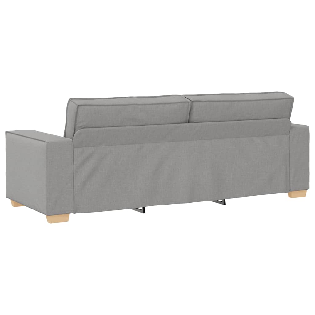 3-zitsbank Wolk Grijs 220x78x84 cm Stof