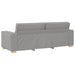 3-zitsbank Wolk Grijs 220x78x84 cm Stof