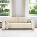 3-Zits Bank Beige 220 cm Linnen-mix stof