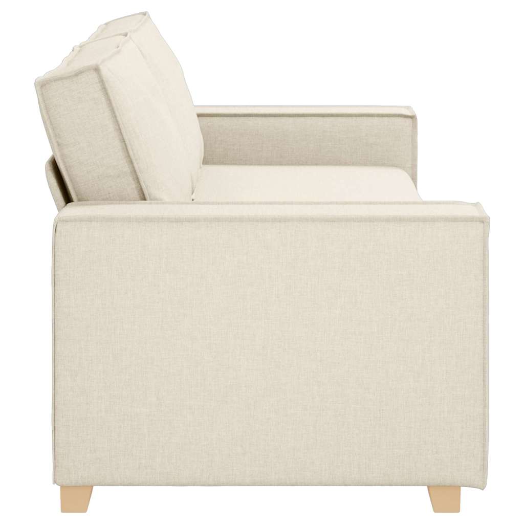 3-Zits Bank Beige 220 cm Linnen-mix stof