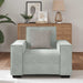 Fauteuil 100x78x84 cm fluweel lichtgrijs