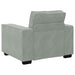 Fauteuil 100x78x84 cm fluweel lichtgrijs