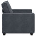 Fauteuil 100x78x84 cm fluweel donkergrijs