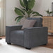 Fauteuil 100x78x84 cm fluweel donkergrijs