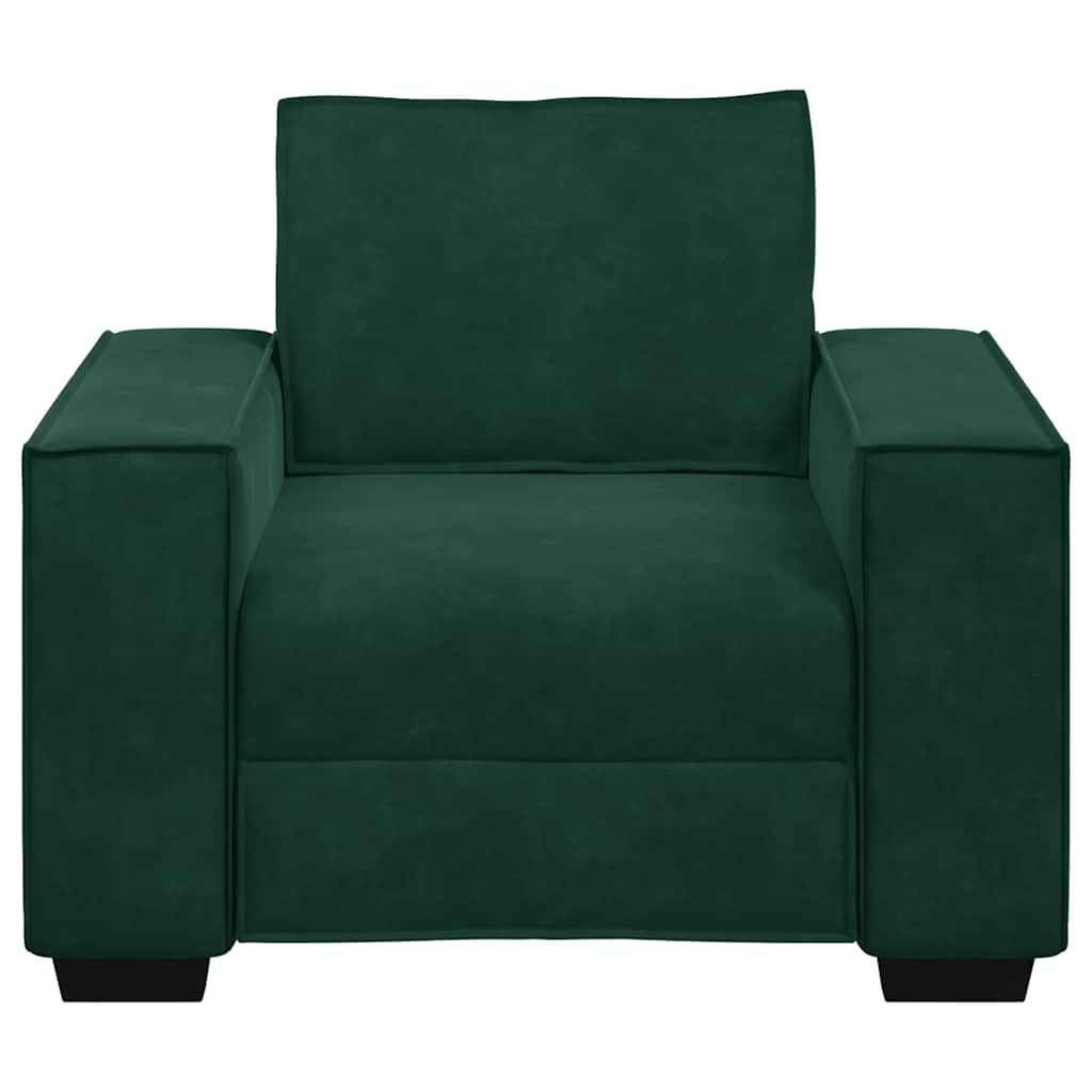 Sofastoel Donkergroen 100x78x84 cm Fluweel