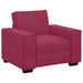Sofastoel Wijnrood 100x78x84 cm Fluweel