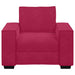 Sofastoel Wijnrood 100x78x84 cm Fluweel
