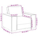 Sofastoel Wijnrood 100x78x84 cm Fluweel