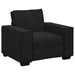 Fauteuil 100x78x84 cm fluweel zwart
