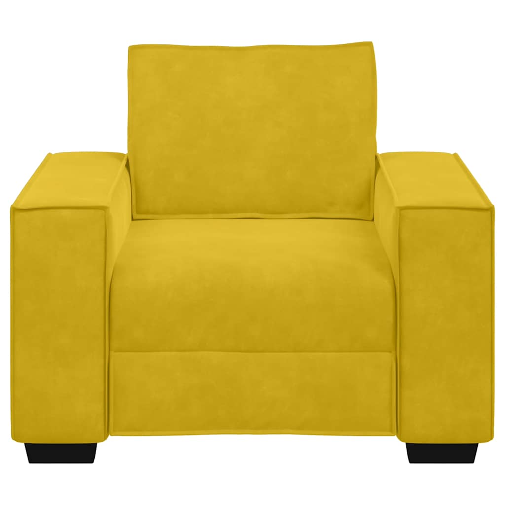 Sofastoel Geel 100x78x84 cm Fluweel