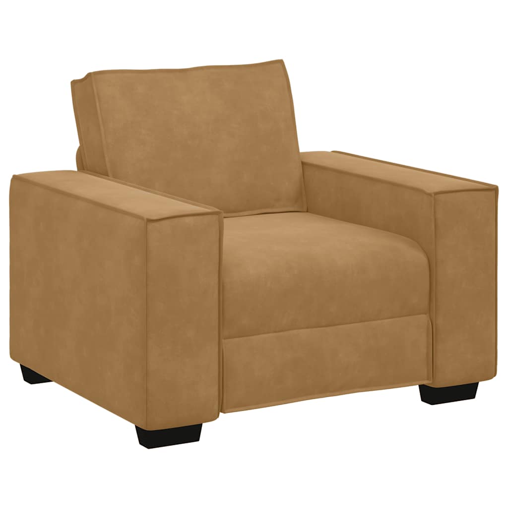 Sofastoel Bruin 100x78x84 cm Fluweel