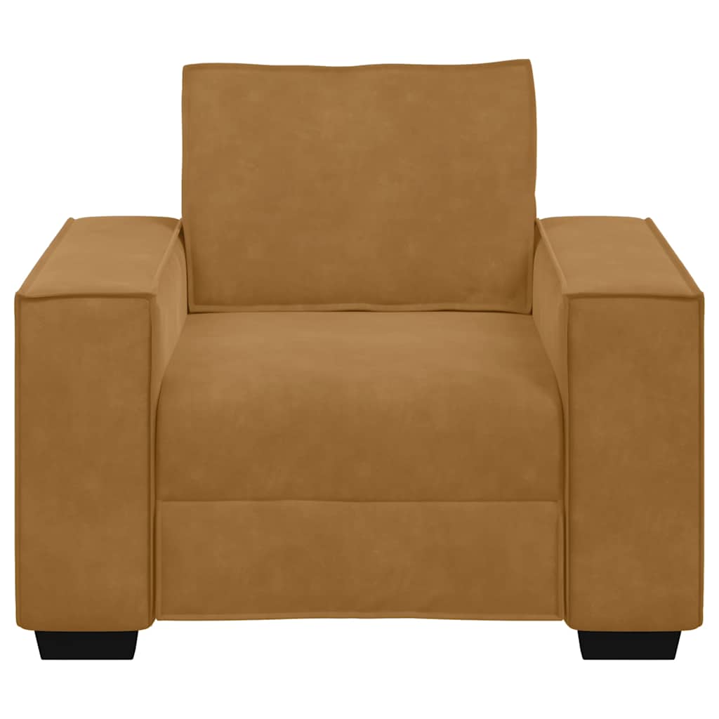 Sofastoel Bruin 100x78x84 cm Fluweel