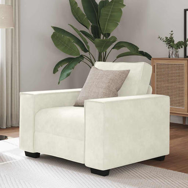 Fauteuil Crème 100x78x84 cm Fluweel