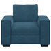 Sofastoel Blauw 100x78x84 cm Fluweel