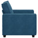 Sofastoel Blauw 100x78x84 cm Fluweel